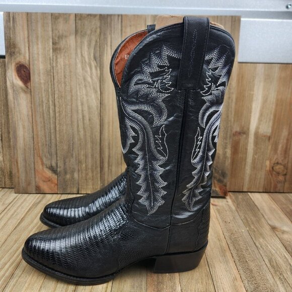 Dan Post Other - Mens Dan Post Winston size 9 D Lizard Leather 13" Western Cowboy Boots